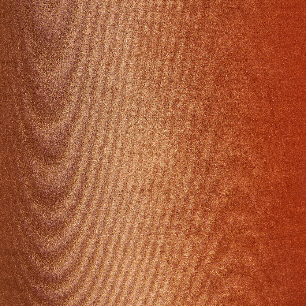 Bow 40cm Tobacco Velvet Cylinder Lampshade